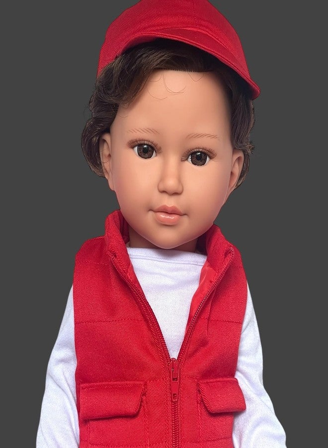 MBD Kennedy and Friends Complete Outfits for 18 Inch Fashion Girl Dolls- 18 Inch Doll Clothes That Fits All 18 Inch Dolls (Red Set for Boys) - Image 5